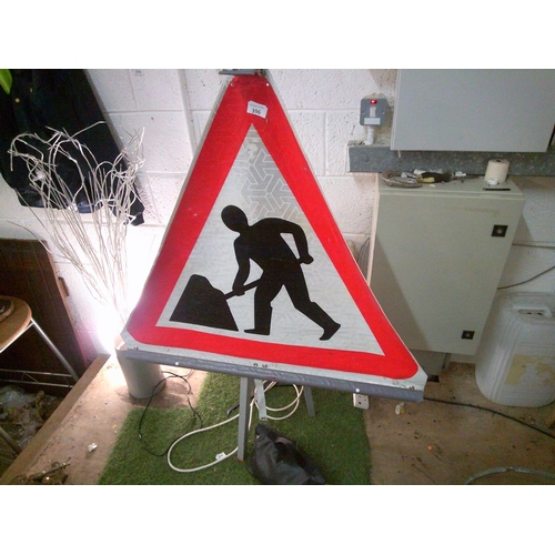 396 - Portable Workmans Sign on Tripod