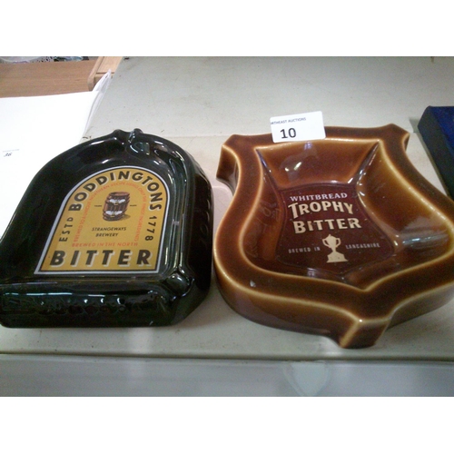 10 - 2 Vintage Ashtrays