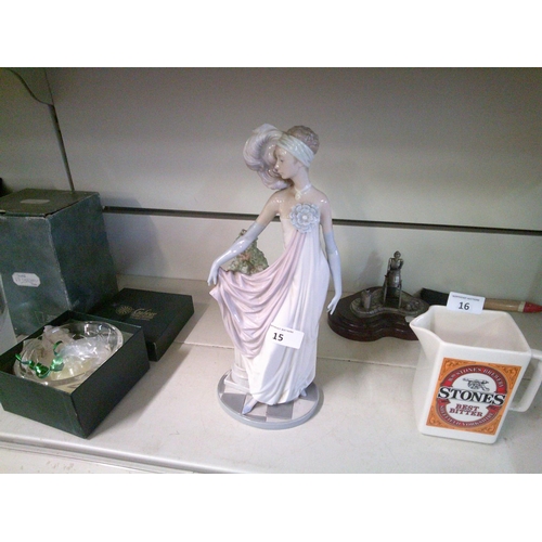 15 - Large Lladro Figurine (sd to finger - 14