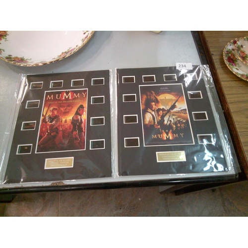 234 - 2 Original Ltd Edition Film Cells (The Mummy)