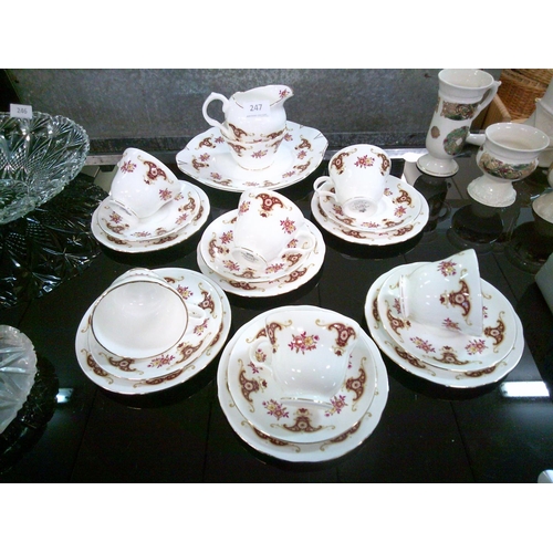 247 - 21 Pce Crown Trent Teaset