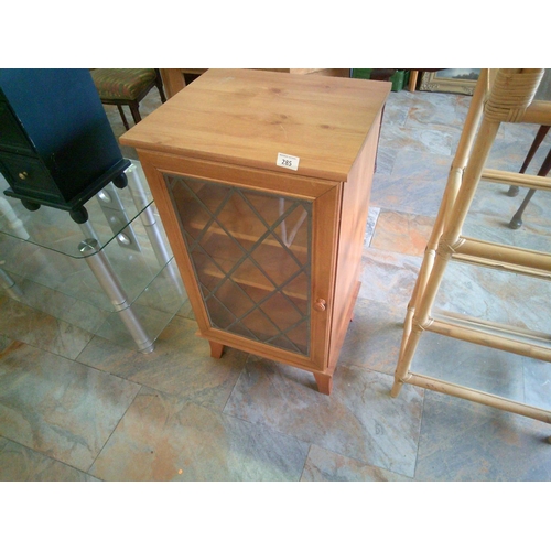 285 - Glass Front Cabinet (18