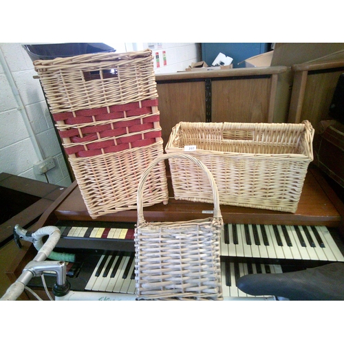 297 - 3 Wicker Baskets