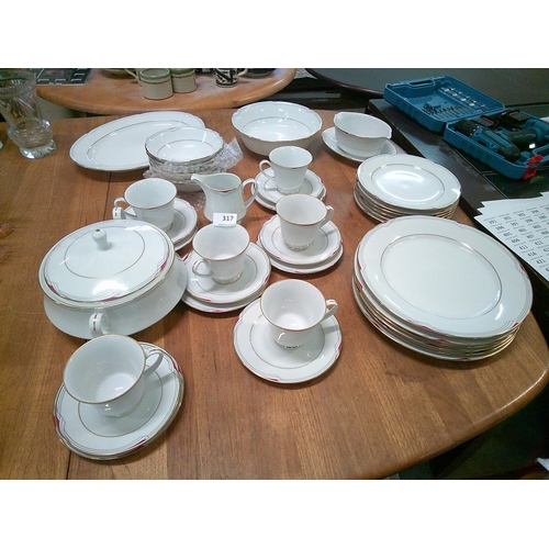 317 - Noritake Equator Part Dinner & Teasets (40+ pieces)