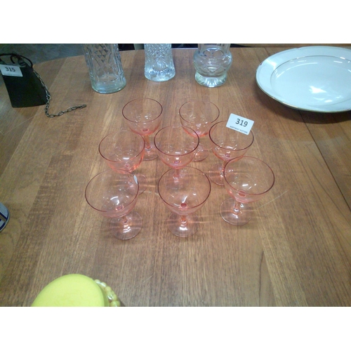 319 - Lot of Small Sherry Glasses