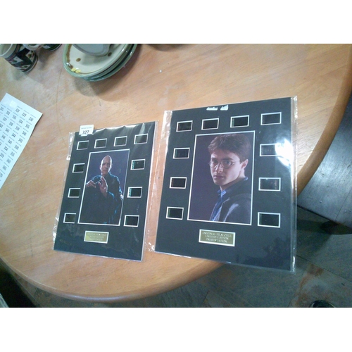 327 - 2 Original Film Cells Ltd Editions (Harry Potter)