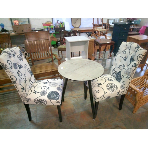 329 - Coffee Lounge Chairs & Table