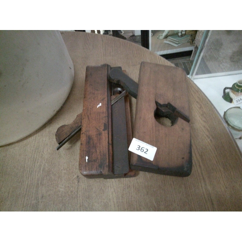 362 - 2 Olive Wood Moulding Planes