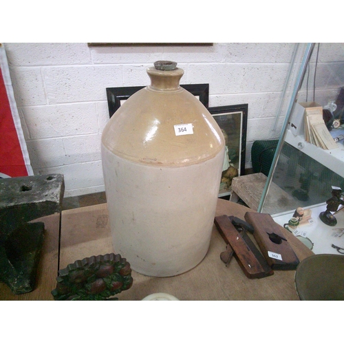 364 - Large 5 Gallon Stoneware Flagon