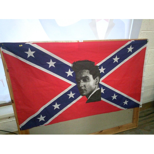 371 - Elvis Confederate Flag (5ft x 3ft)