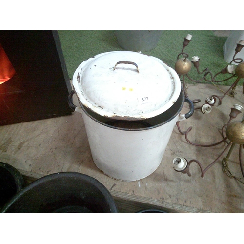 377 - Large Enamel Bread Bin