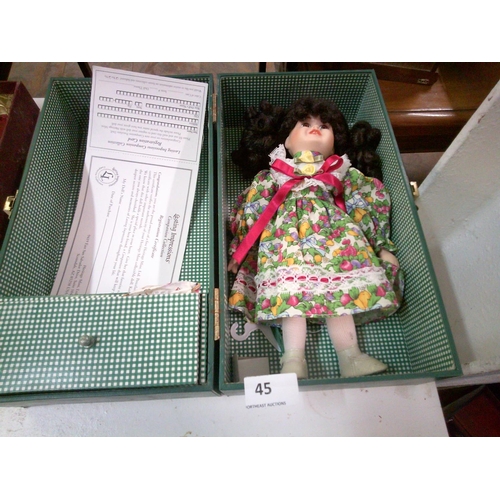 45 - Lasting Impression Doll with Cert in Original Box