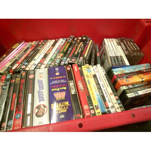 478 - Crate Lot of DVDs & Playstation Games