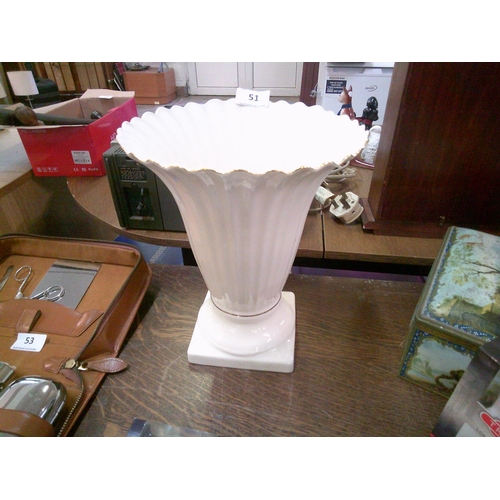 51 - Belleek Classic Gold Banquet Vase (10