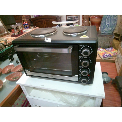 60 - Royale Double Hotplate & Oven