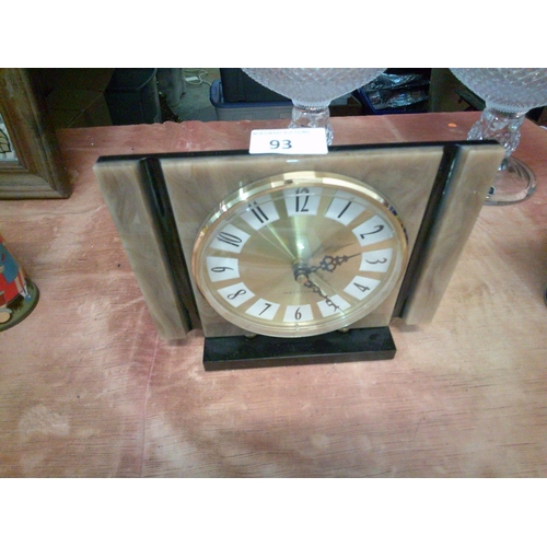 93 - Vintage Mantle Clock