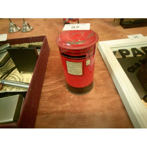 97 - 1950s National Savings Metal Moneybox