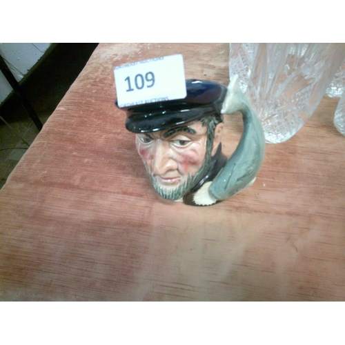 109 - Royal Doulton Capt Ahab Toby Jug