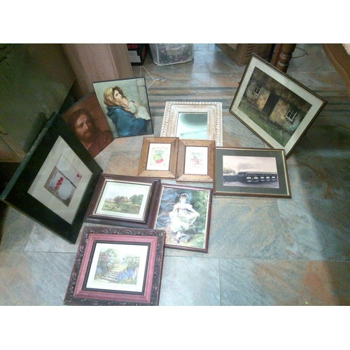 113 - Box of Pictures & Frames