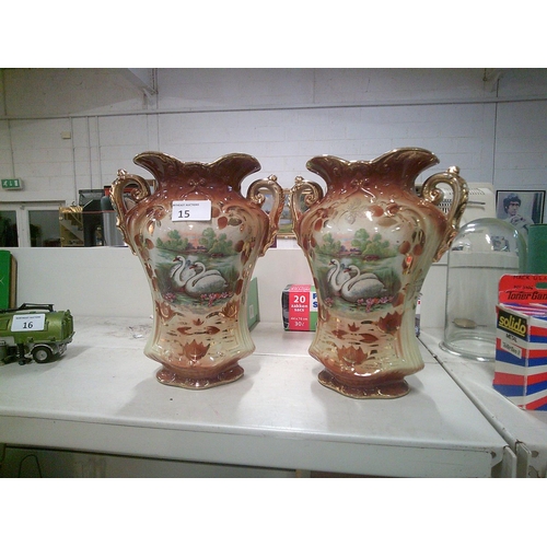 15 - 2 Decorative Vases