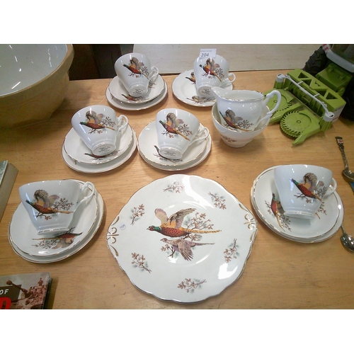 204 - 21 Pce Royal Stuart Bone China Teaset