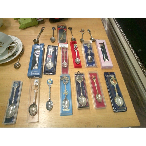 206 - Lot of Collectable Spoons