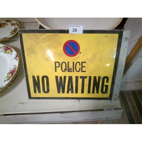 28 - Double Sided Police Sign (12