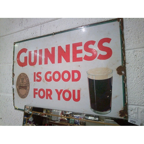 400 - Original Guinness Enamel Sign (18