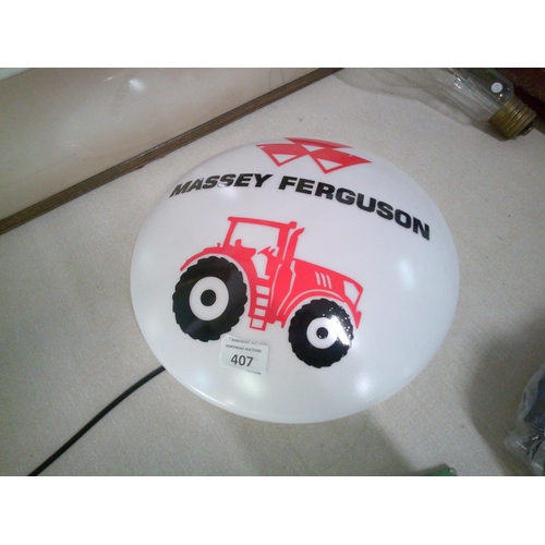 407 - Massey Ferguson Light up Sign