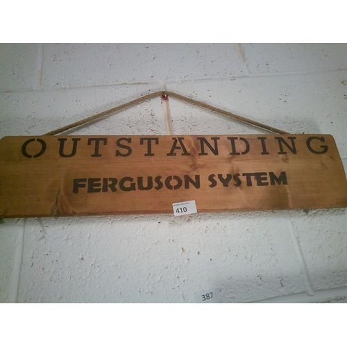 410 - Ferguson Wooden Sign