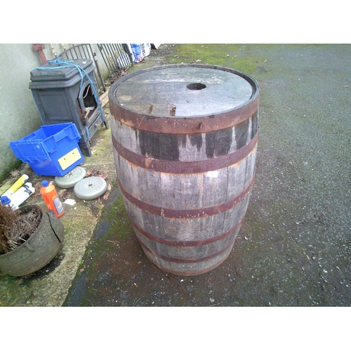 412 - Wooden Whiskey Barrel