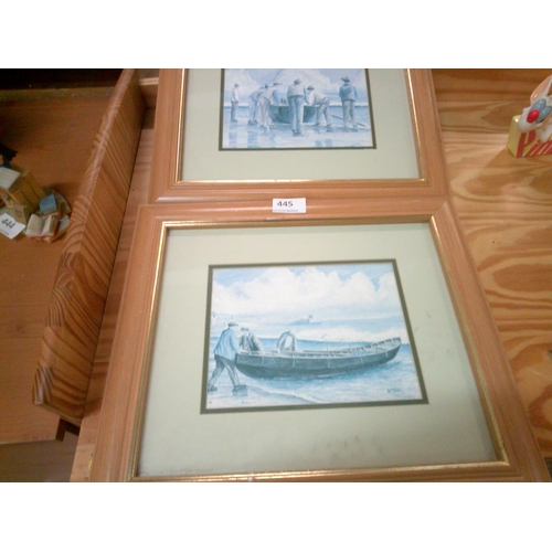 445 - 2 Boat Scenes in Frames (15