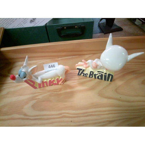 446 - Pinky & The Brain Ceramic Pieces