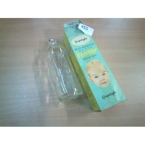 455 - Griptight Baby Glass Bottle Feeder in Original Box