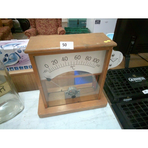 50 - Vintage Temperature Meter