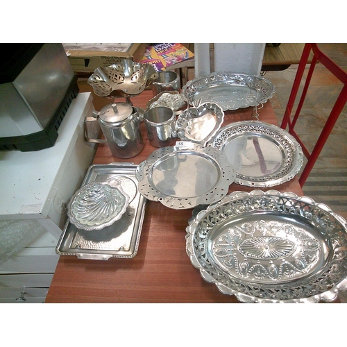 55 - Lot of Silver Plate