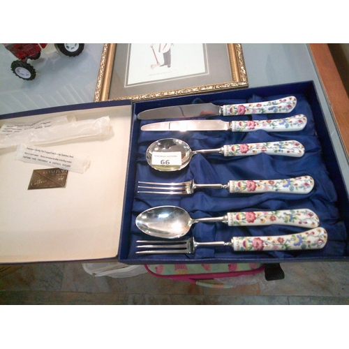 66 - New Coalport Cutlery Set