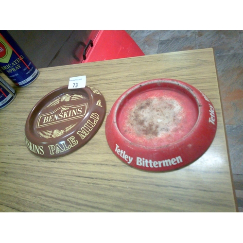 73 - 2 Vintage Ashtrays