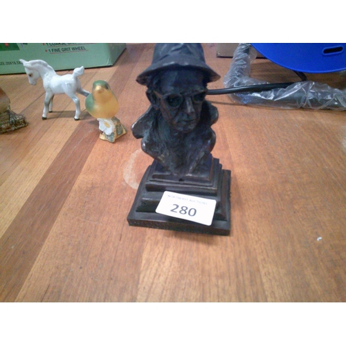 280 - James Joyce Bronze Style Figure