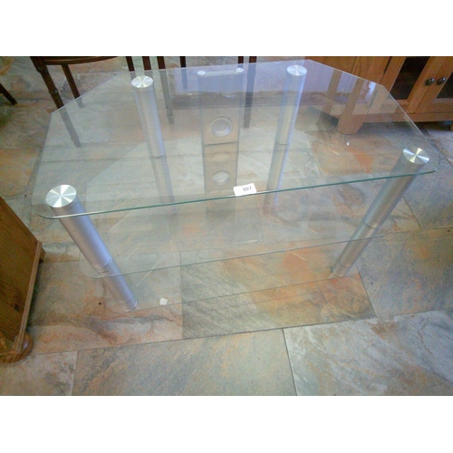 307 - Glass TV Stand