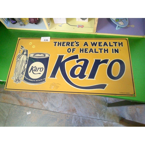 336 - Karo Tin Sign (17