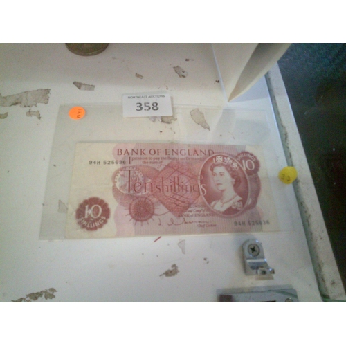 358 - Old 10 Shilling Note