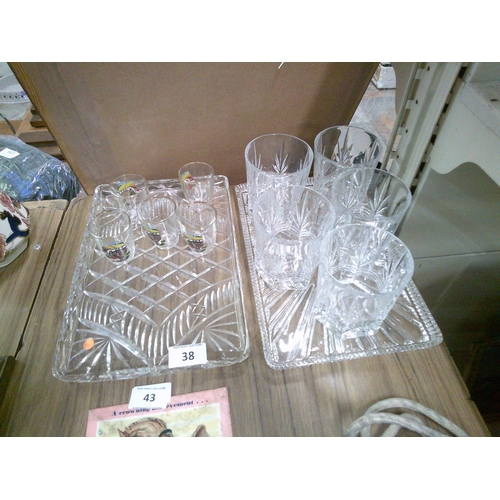 38 - Lot of Glass etc..