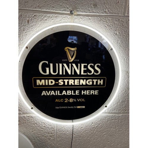 400A - Guinness Mid Strength Neon Sign (pwo - 18