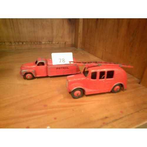 78 - 2 Dinky Fire Brigade Models