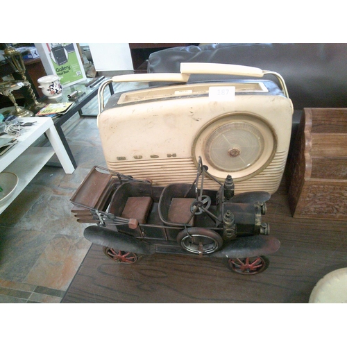 187 - Vintage Bush Radio for Restoration & Vintage Car Model