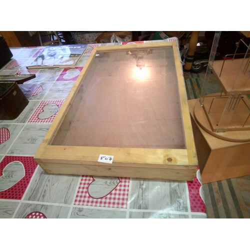 507 - Countertop Perspex Lid Display Cabinet