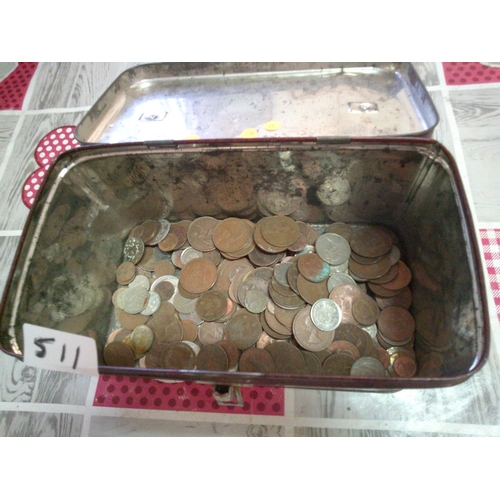 511 - Box of Old Coins (300)