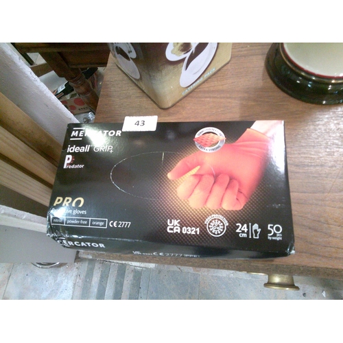 43 - Box of Disposable Gloves (50)