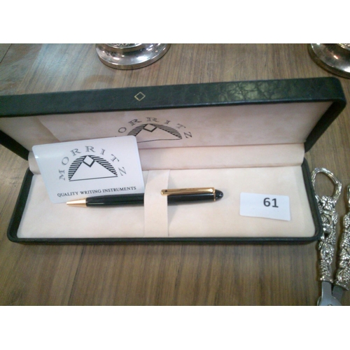 61 - Vintage Morritz Ball Point Pen in Original Box